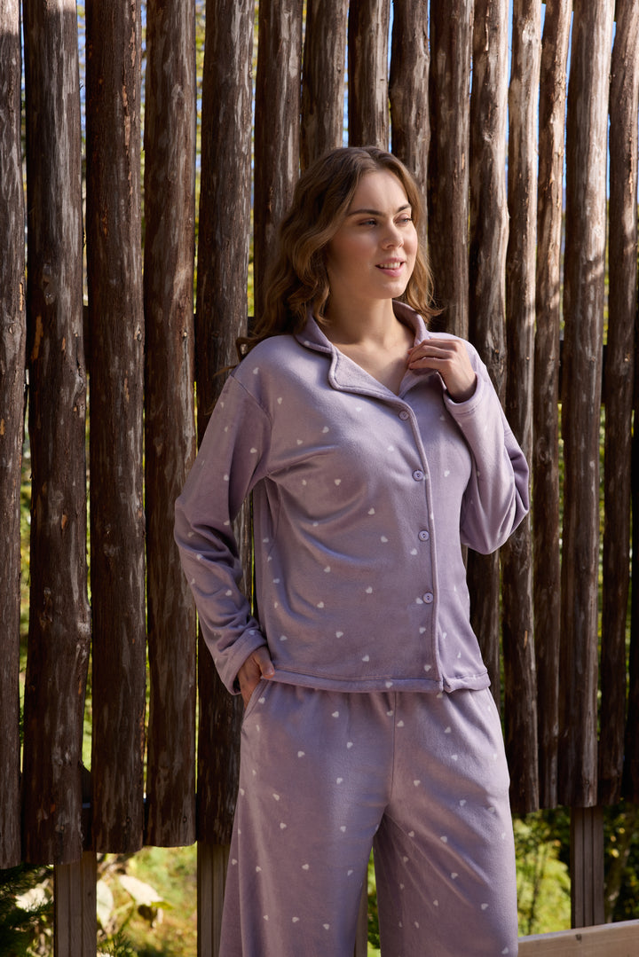 Button-Down Winter Pajama Set/6092