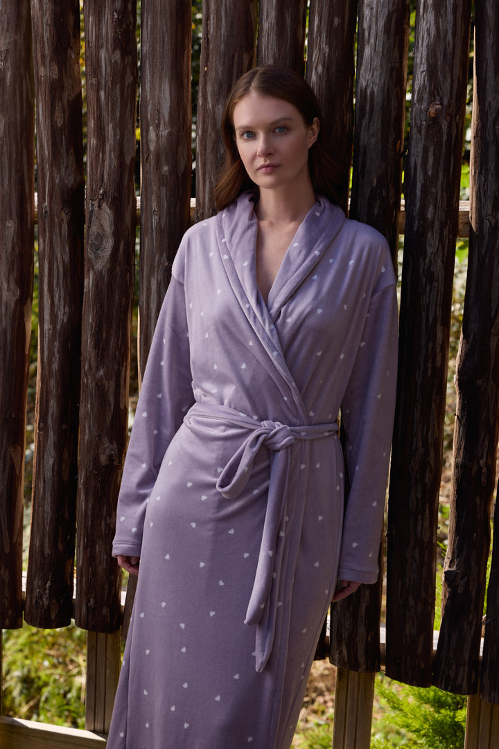 Jouri Printed Soft Robe – Elegant Cozy Homewear /6094