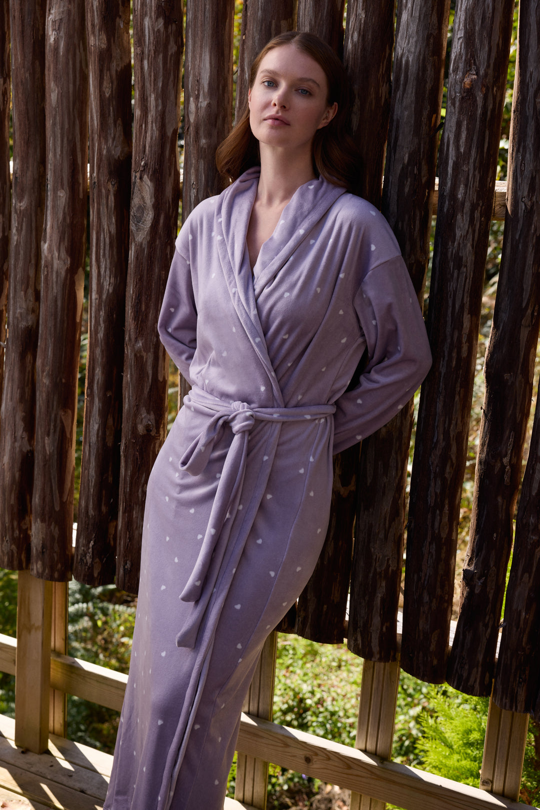Jouri Printed Soft Robe – Elegant Cozy Homewear /6094