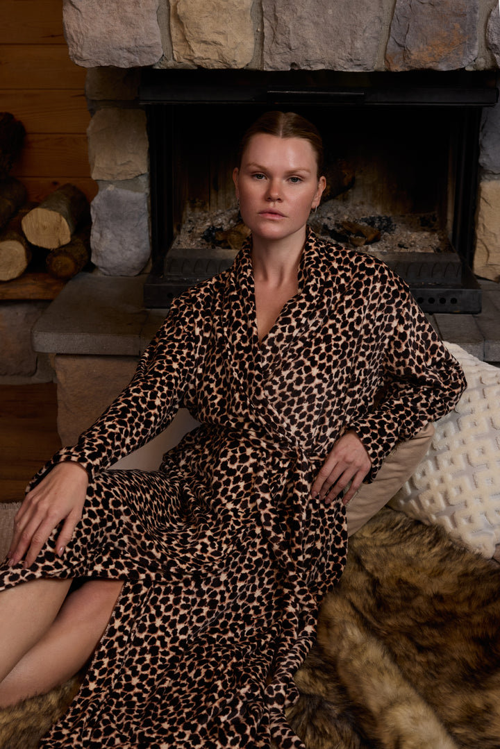 Leopard Print Robe/ 6119