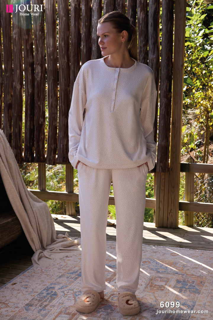 Jouri Soft Winter Pajama Set – Relaxed Cozy Loungewear (6099)