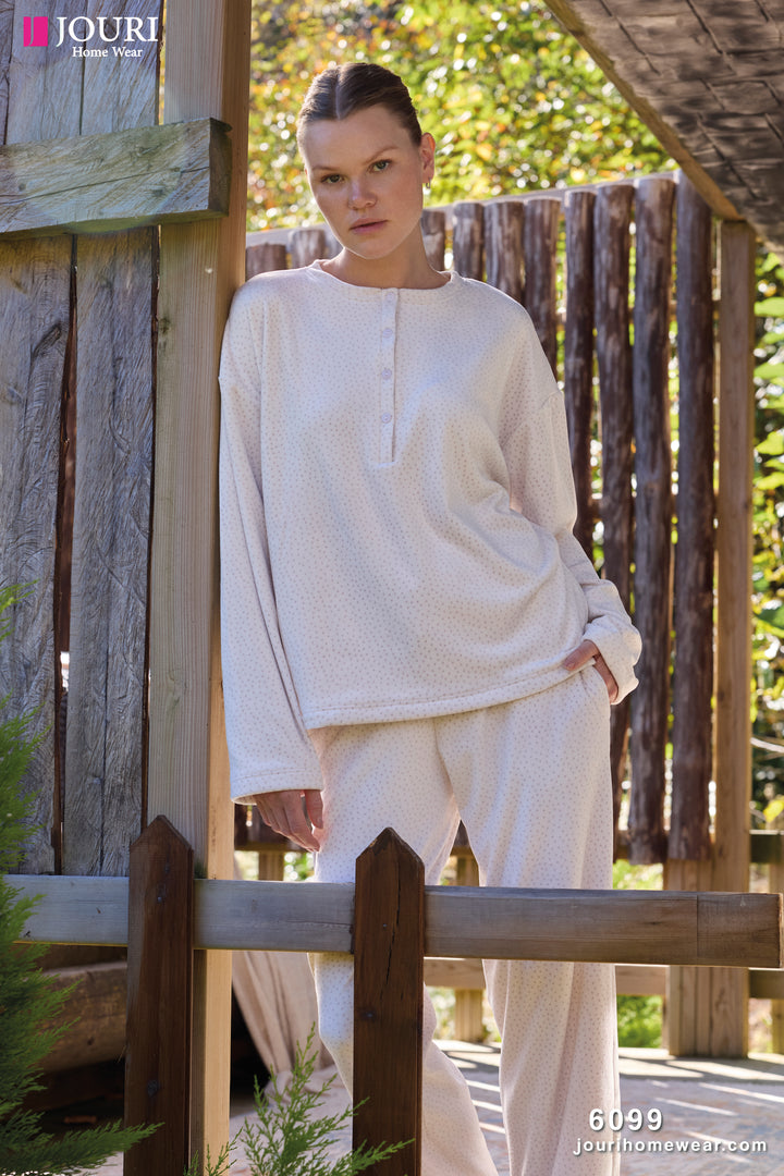 Jouri Soft Winter Pajama Set – Relaxed Cozy Loungewear (6099)