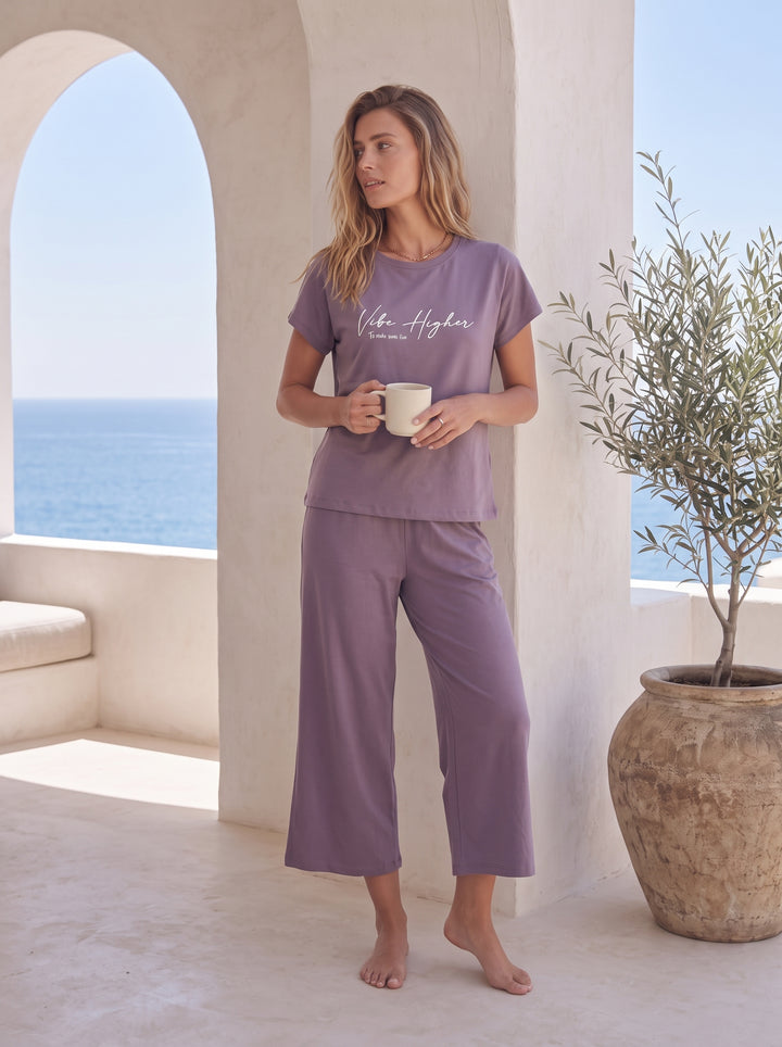Jouri Women’s Lounge Set – "Vibe Higher" l 8057