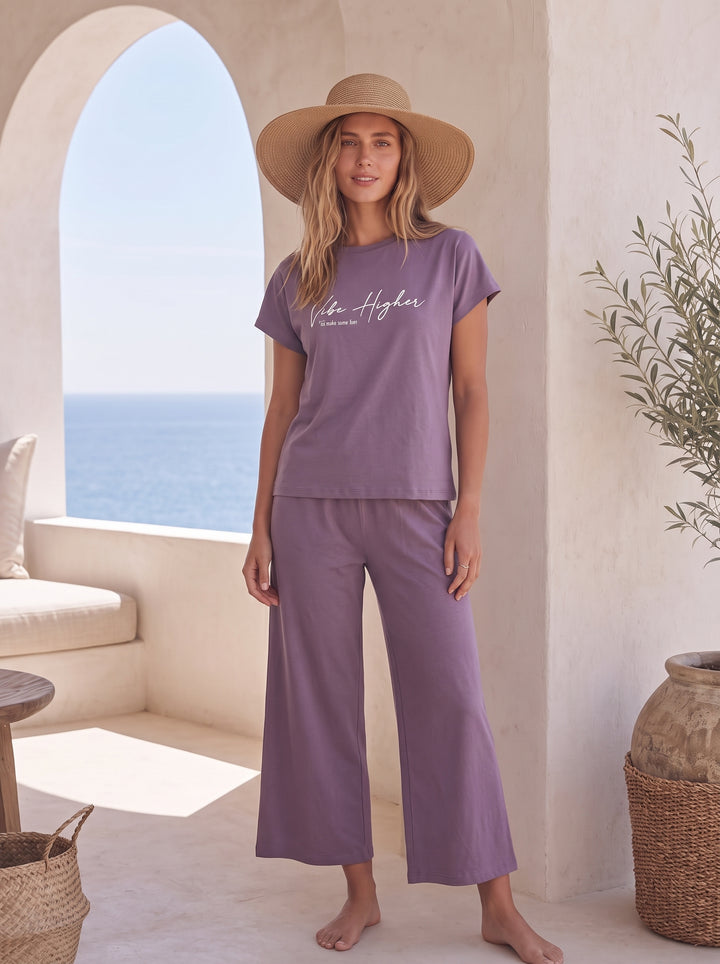 Jouri Women’s Lounge Set – "Vibe Higher" l 8057