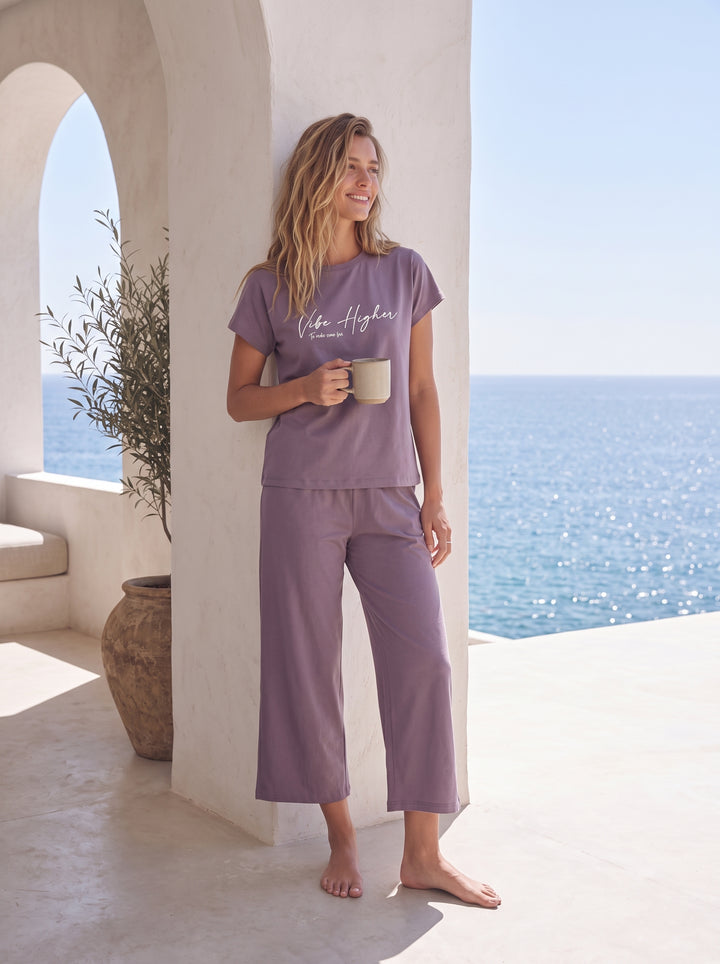 Jouri Women’s Lounge Set – "Vibe Higher" l 8057