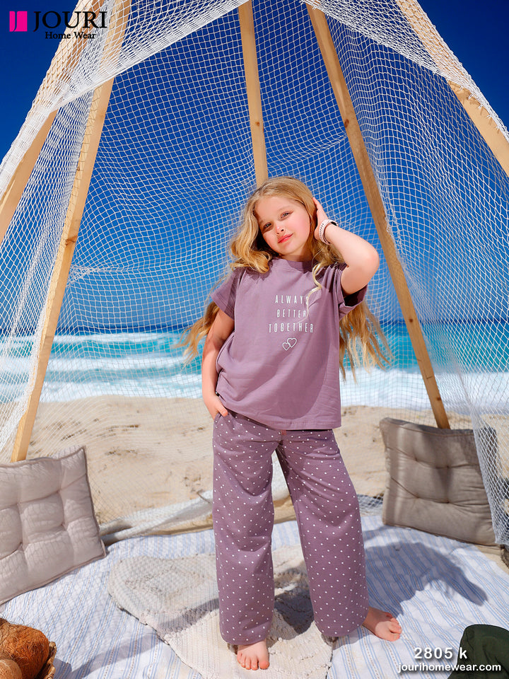 "Always better together" half-sleeve pajamas Kids
