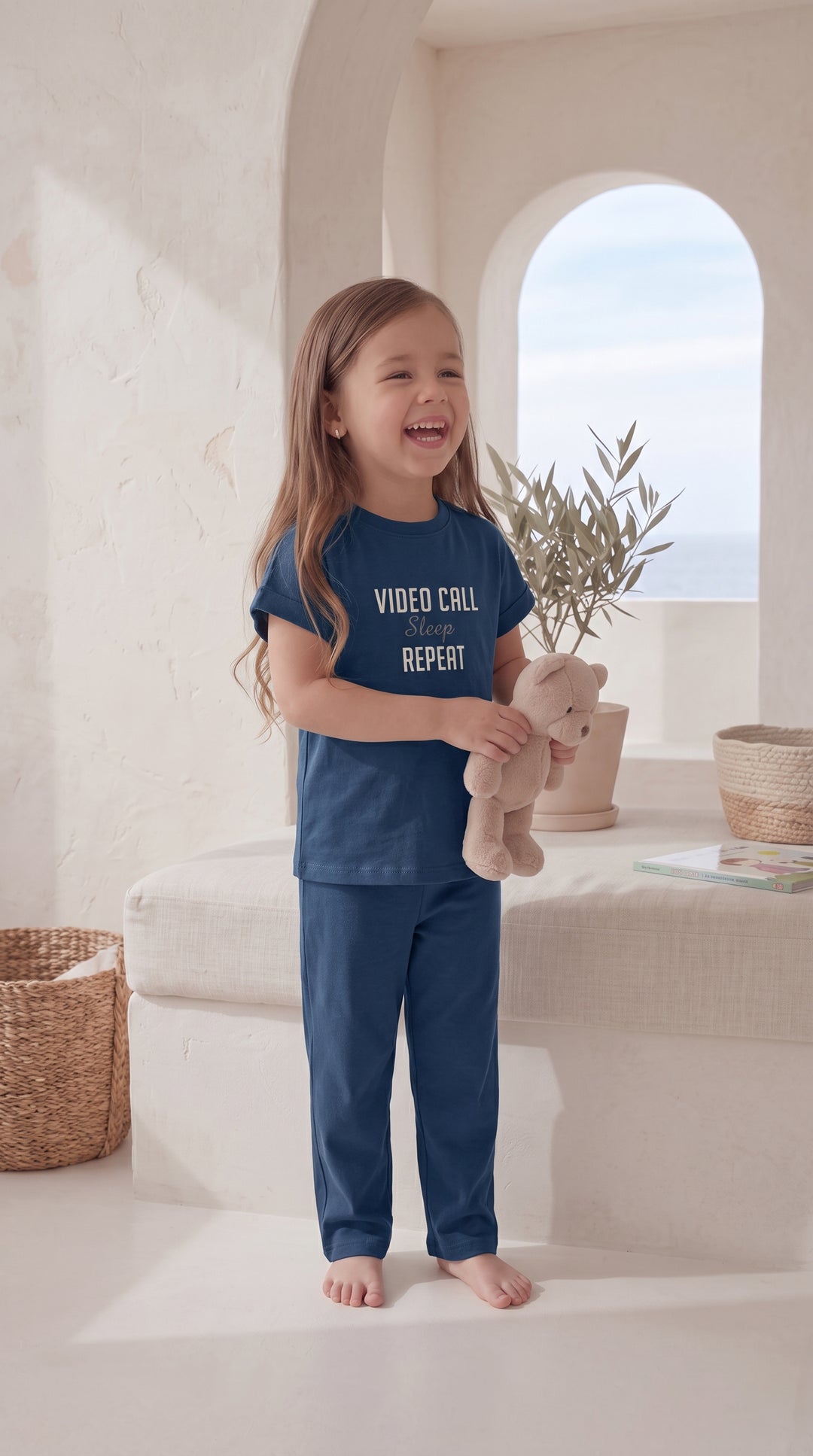 Kids’ Blue Pajama Set 8045 k