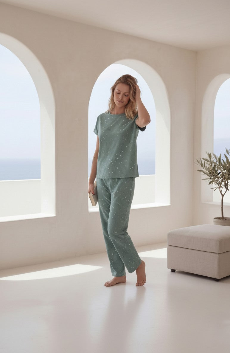 Stars half-sleeve pajamas