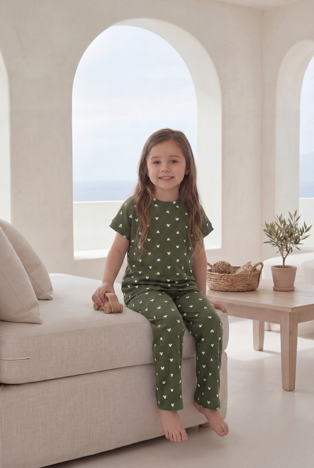 Jouri Kids Mickey Print Pajama Set