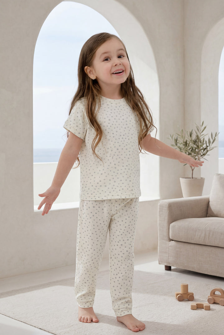 Off-white Half sleeve pajamas Kids