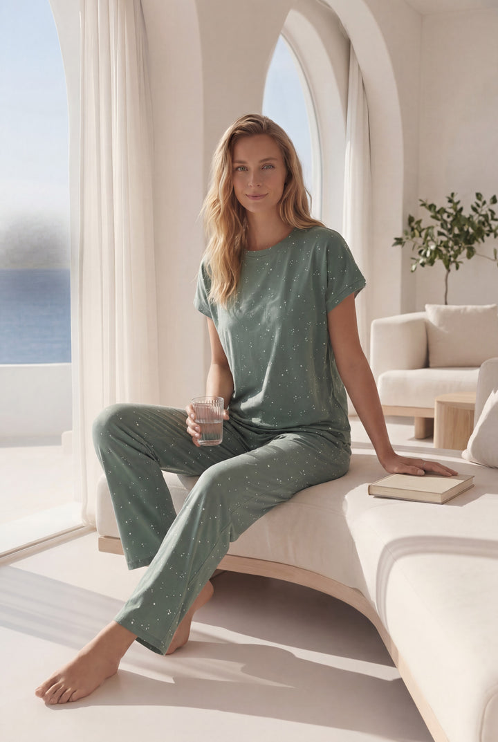 Stars half-sleeve pajamas