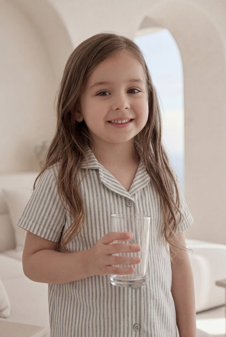 Jouri Kids Striped Pajama Set l 8011