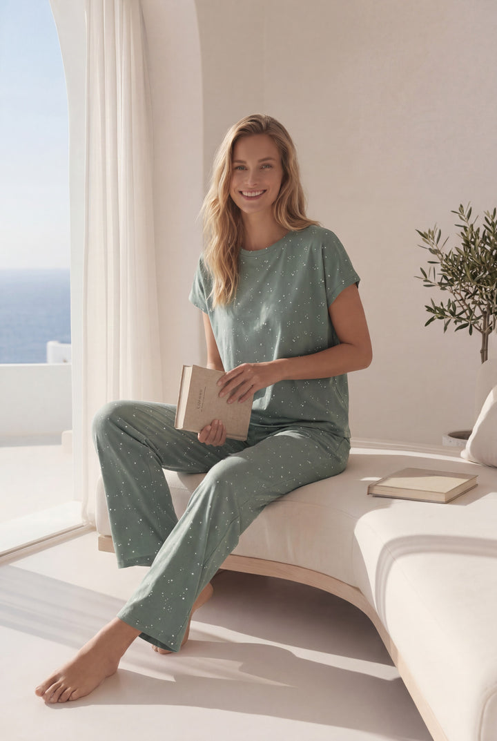 Stars half-sleeve pajamas