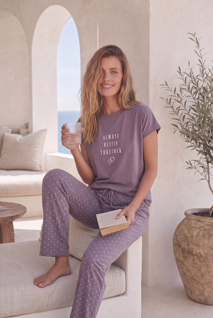 Jouri Women’s Printed Pajama Set l 8042