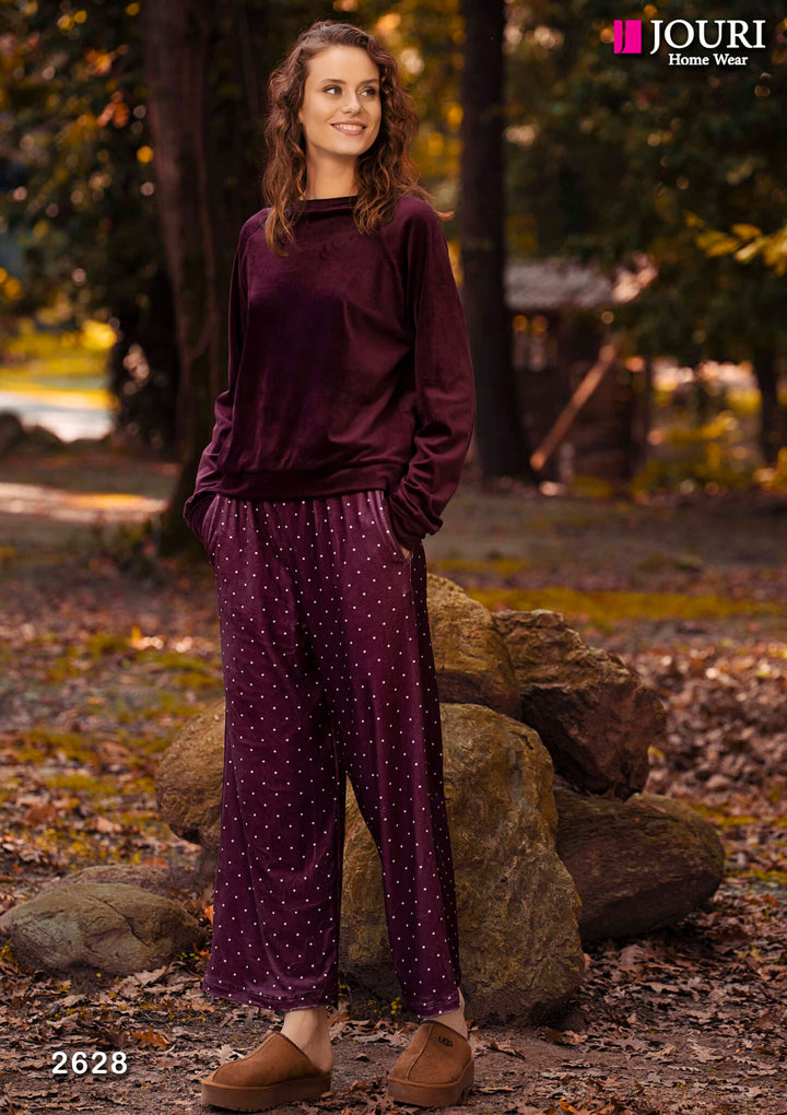 Women's polka dot pajamas